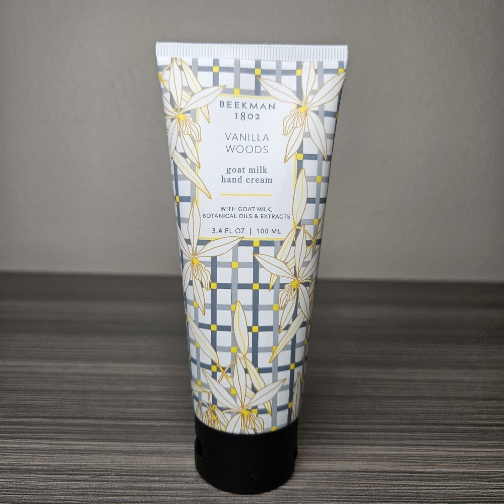 Beekman 1802 Vanilla Woods Hand Cream 3.4oz with Goat Milk, Botanicals & Extract